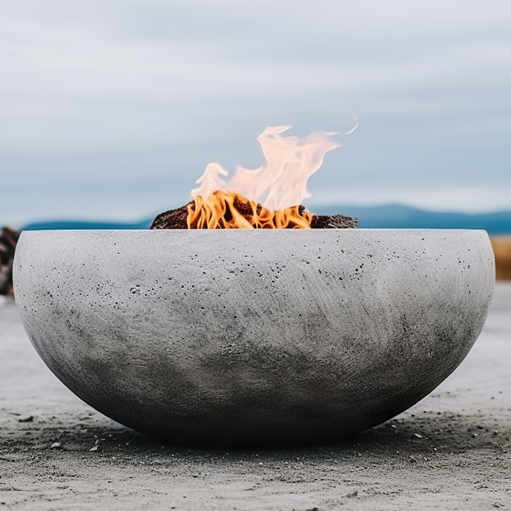 Round Concrete Fire Pit