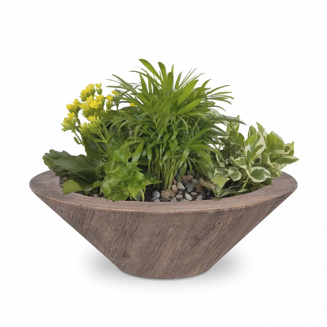 The Outdoor Plus-Cazo Bowl–GFRC Wood Grain