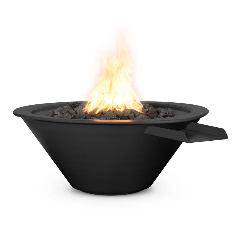 The Outdoor Plus-Cazo Fire & Water Bowl–Metal Powder Coat