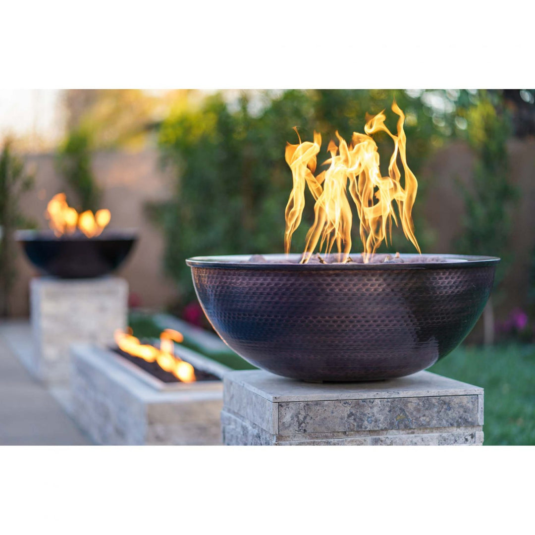 The Outdoor Plus-Sedona Fire Bowl–Hammered Patina Copper