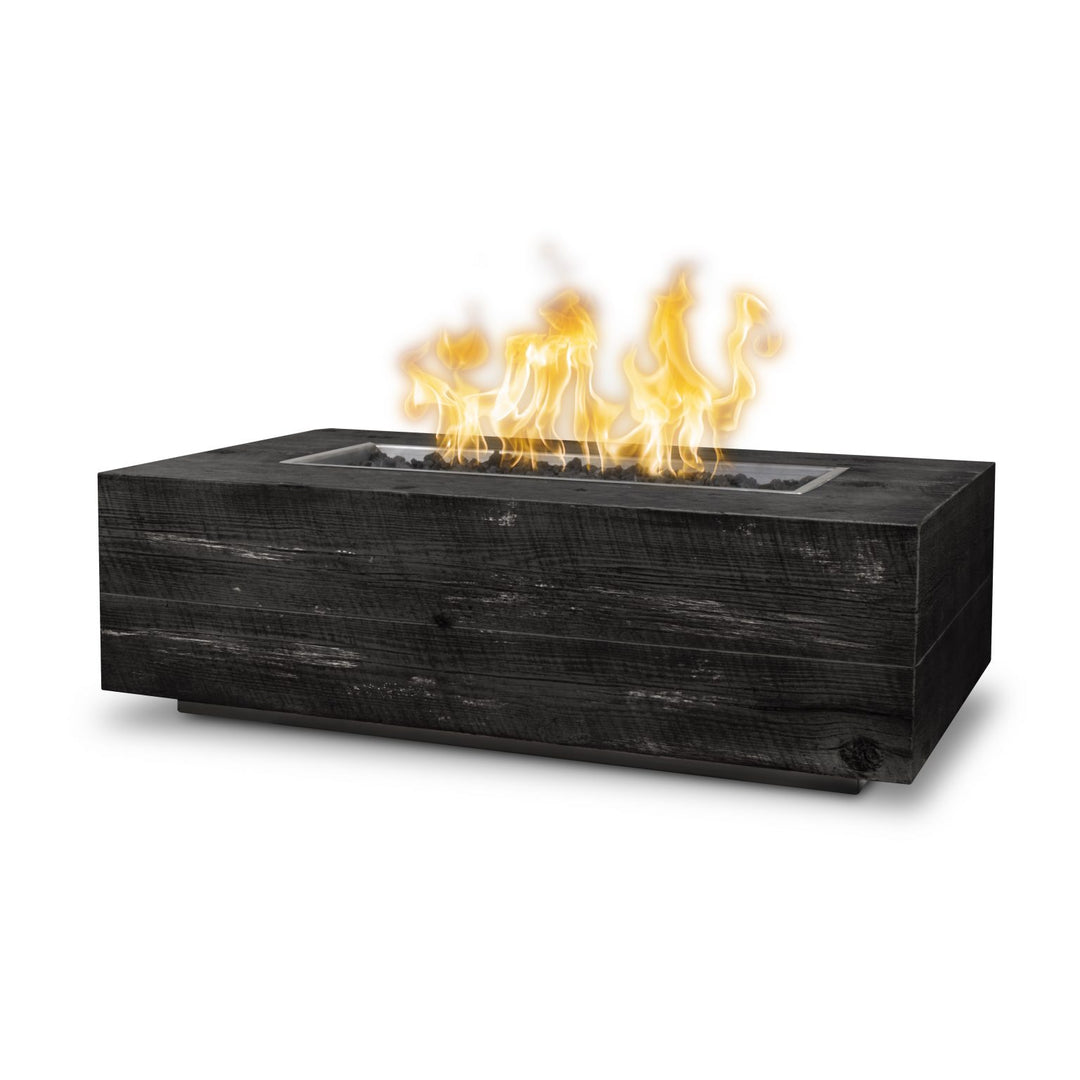 The Outdoor Plus-Coronado Woodgrain Rectangular Fire Pit