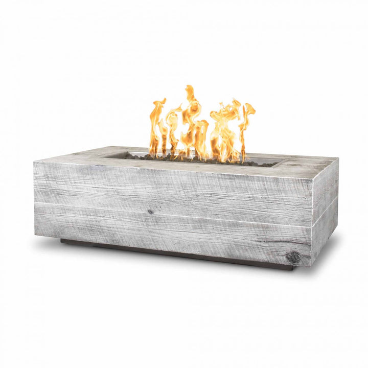The Outdoor Plus-Coronado Woodgrain Rectangular Fire Pit