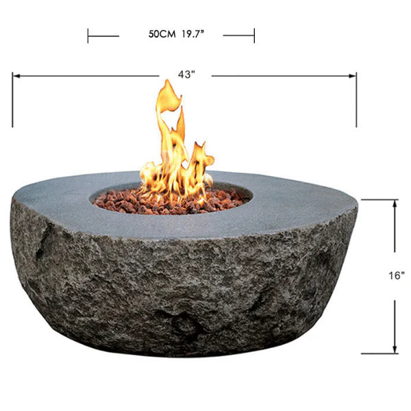 Elementi Boulder Fire Table
