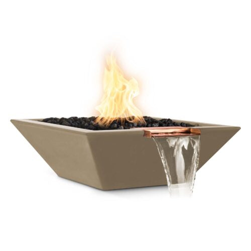 The Outdoor Plus-Maya Fire & Water Bowl–GFRC Concrete