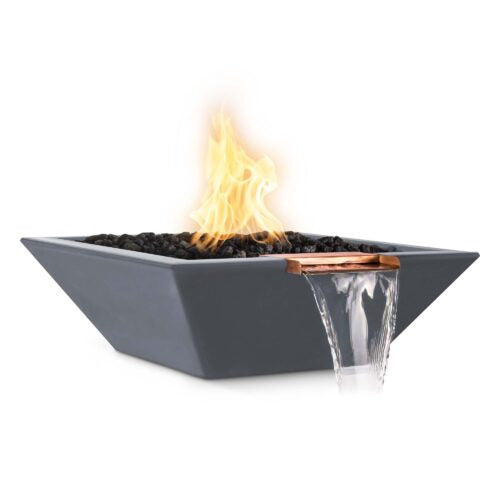The Outdoor Plus-Maya Fire & Water Bowl–GFRC Concrete