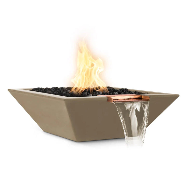 The Outdoor Plus-Maya Fire & Water Bowl–GFRC Concrete