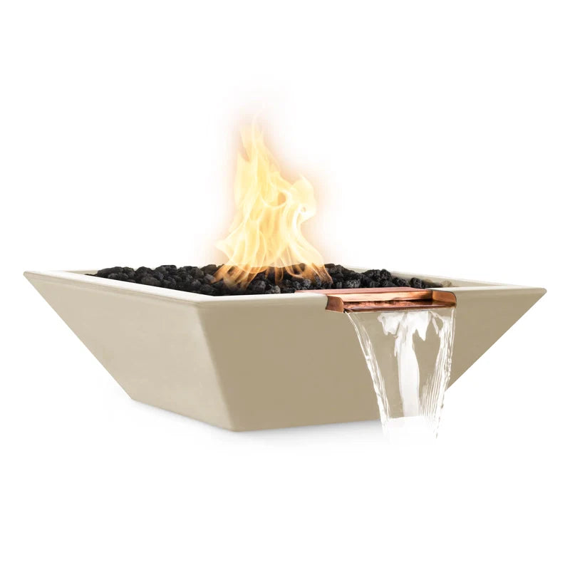 The Outdoor Plus-Maya Fire & Water Bowl–GFRC Concrete
