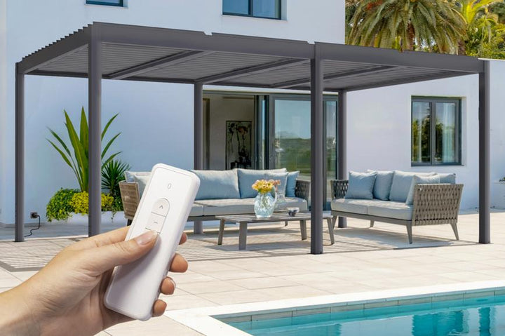 Hanso-Motorized Freestanding Pergolas