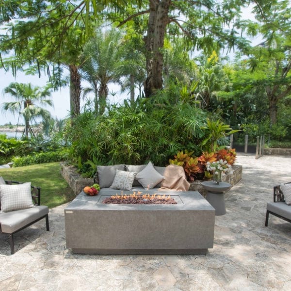 Elementi Andes Fire Table With Propane Tank Holder