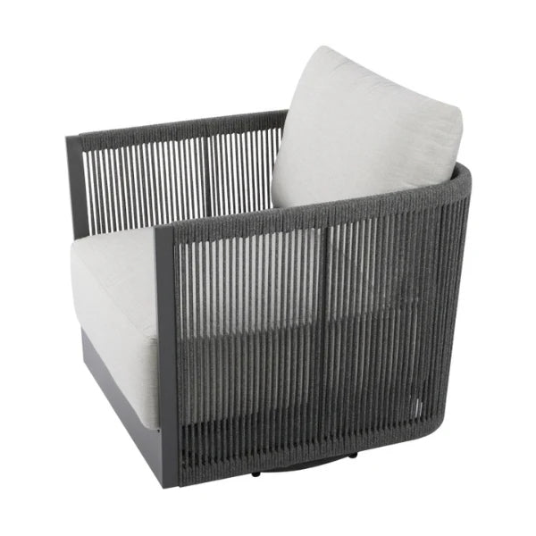 Elementi Outdoor Capri Rope Swivel Chair