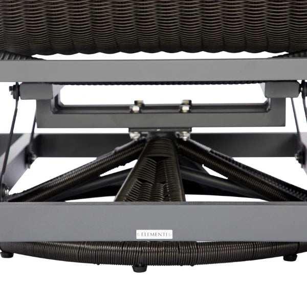 Elementi Outdoor Laguna Aluminum Swivel Glider Chair - Wicker Armrests