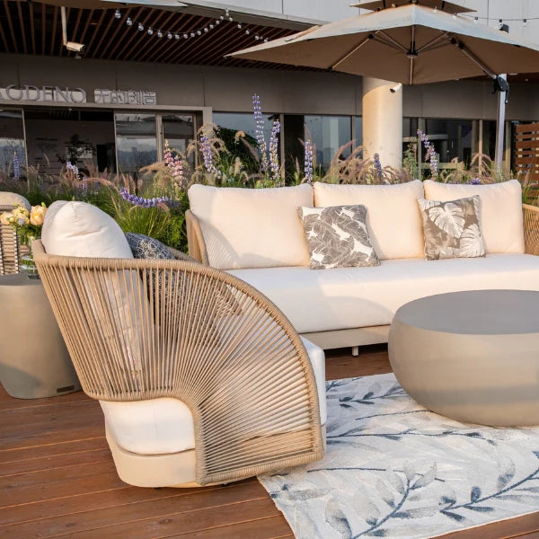 Elementi Outdoor Malibu Rope Swivel Chair