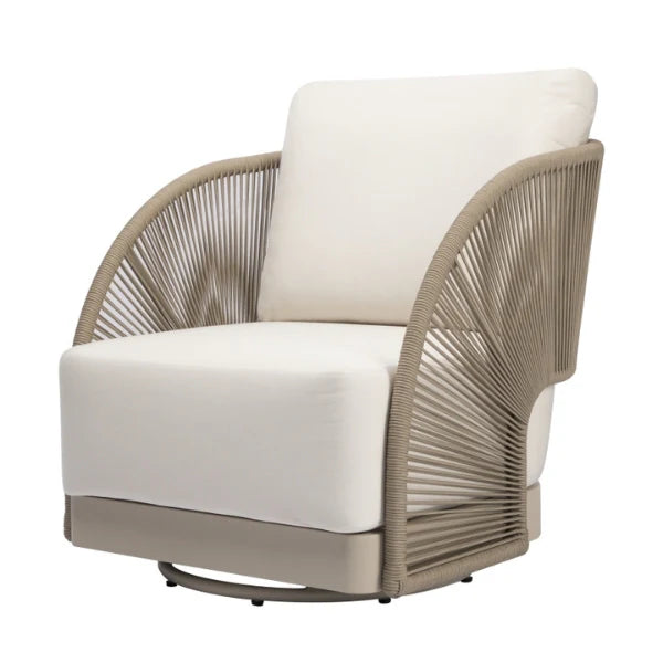 Elementi Outdoor Malibu Rope Swivel Chair