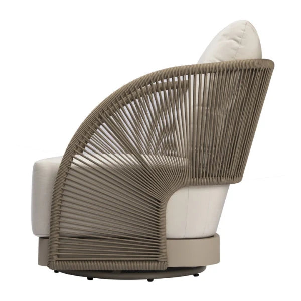 Elementi Outdoor Malibu Rope Swivel Chair