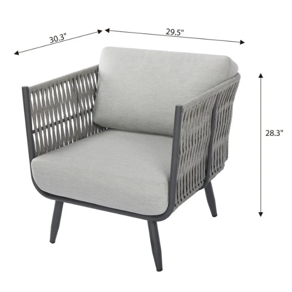 Elementi Outdoor Milano Rope Lounge Chair