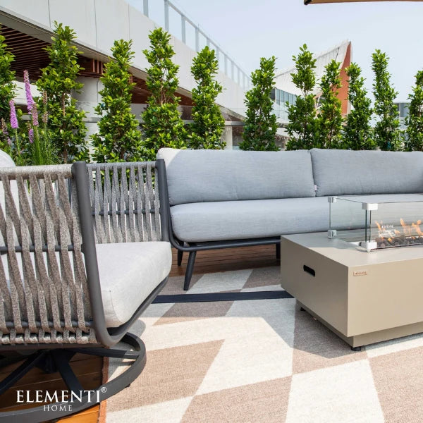 Elementi Outdoor Milano Rope Swivel Chair