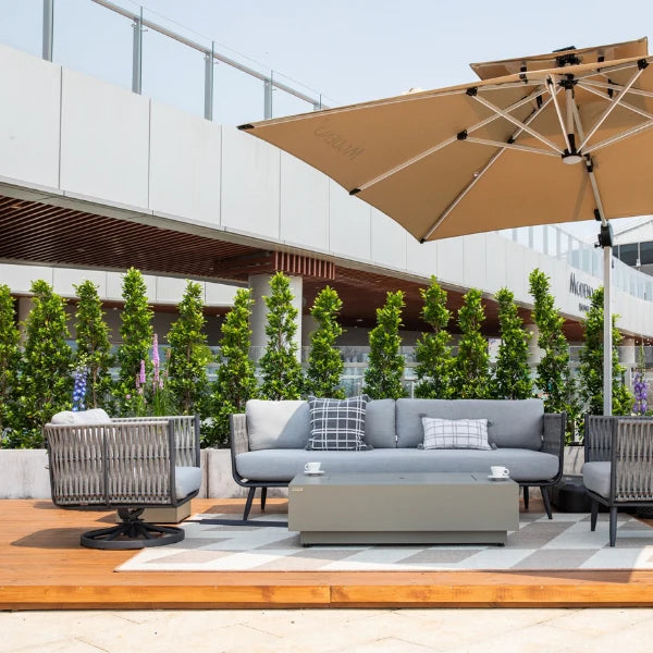 Elementi Outdoor Milano Rope Swivel Chair