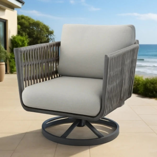 Elementi Outdoor Milano Rope Swivel Chair