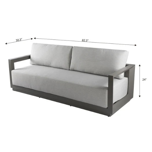 Elementi Outdoor Newport Aluminum Sofa