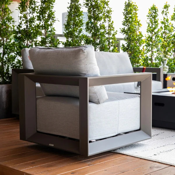 Elementi Outdoor Newport Aluminum Swivel Chair