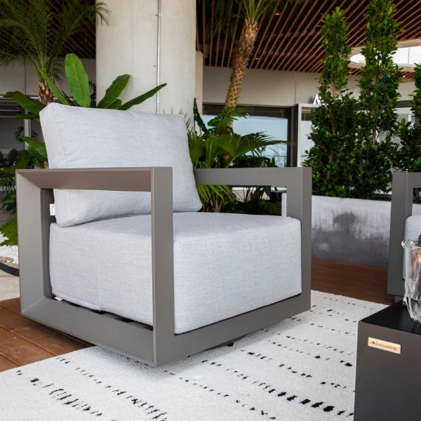 Elementi Outdoor Newport Aluminum Swivel Chair