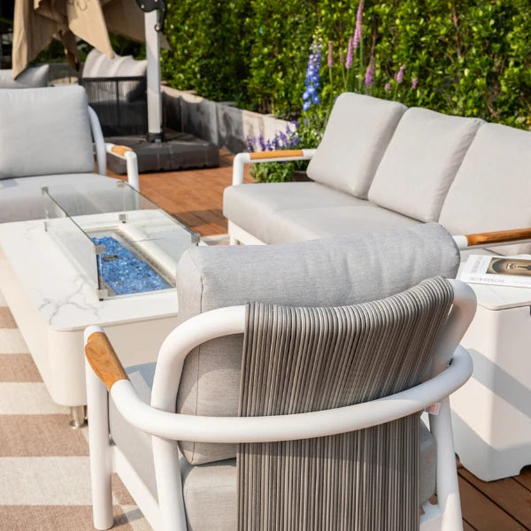 Elementi Outdoor Santorini Aluminum Lounge Chair