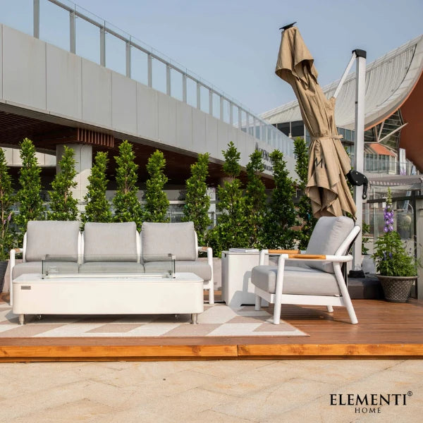 Elementi Outdoor Santorini Aluminum Lounge Chair