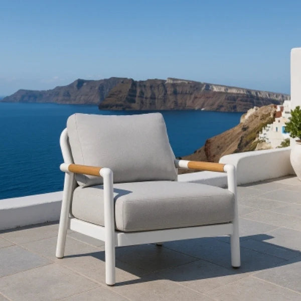 Elementi Outdoor Santorini Aluminum Lounge Chair