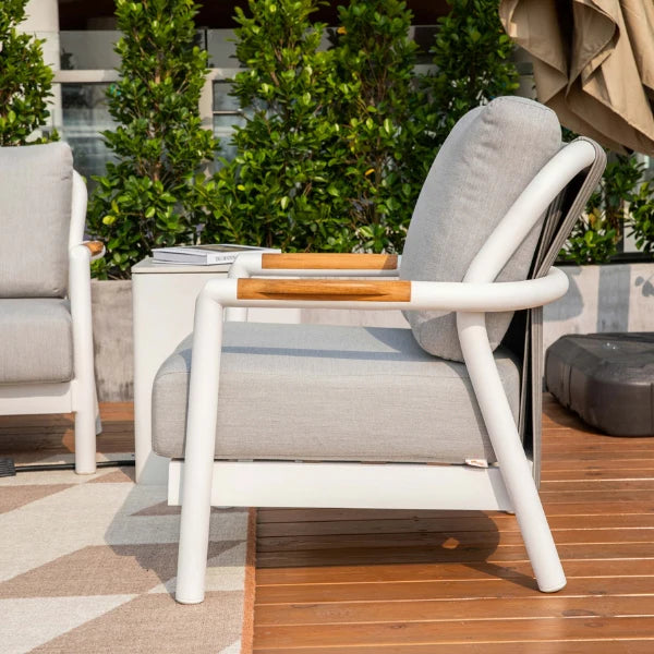 Elementi Outdoor Santorini Aluminum Lounge Chair