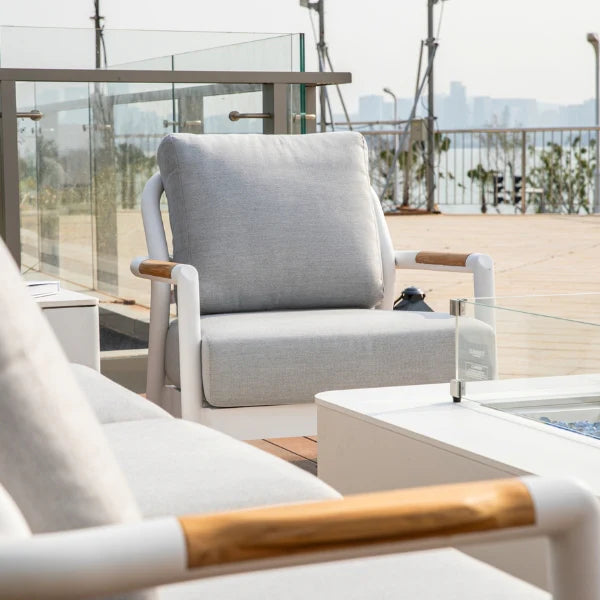 Elementi Outdoor Santorini Aluminum Lounge Chair