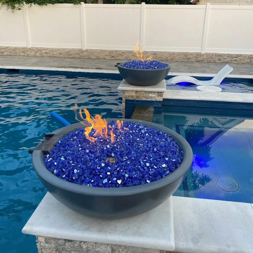 The Outdoor Plus-Sedona Fire & Water Bowl–GFRC Concrete
